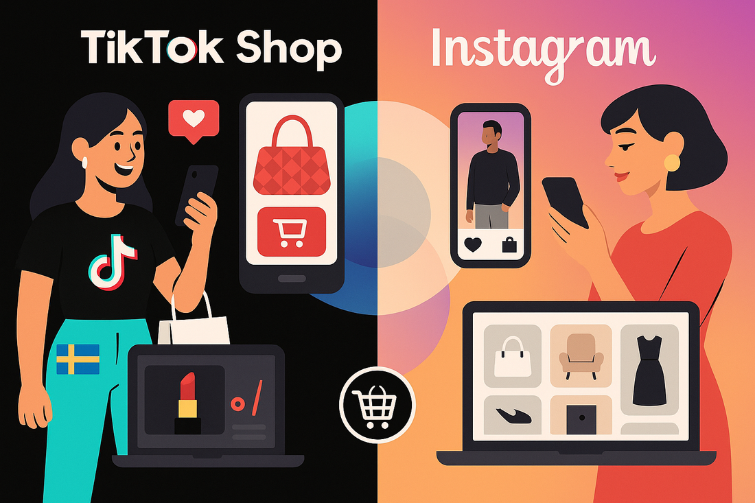 TikTok Shop vs Instagram Shopping: Vilken plattform bör svenska e-handlare prioritera 2025?